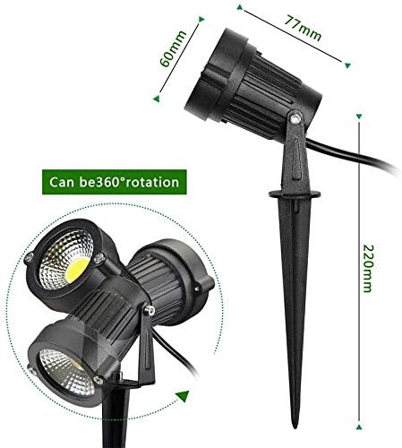 5W Plug-in Garden Spotlights Pack of 4
