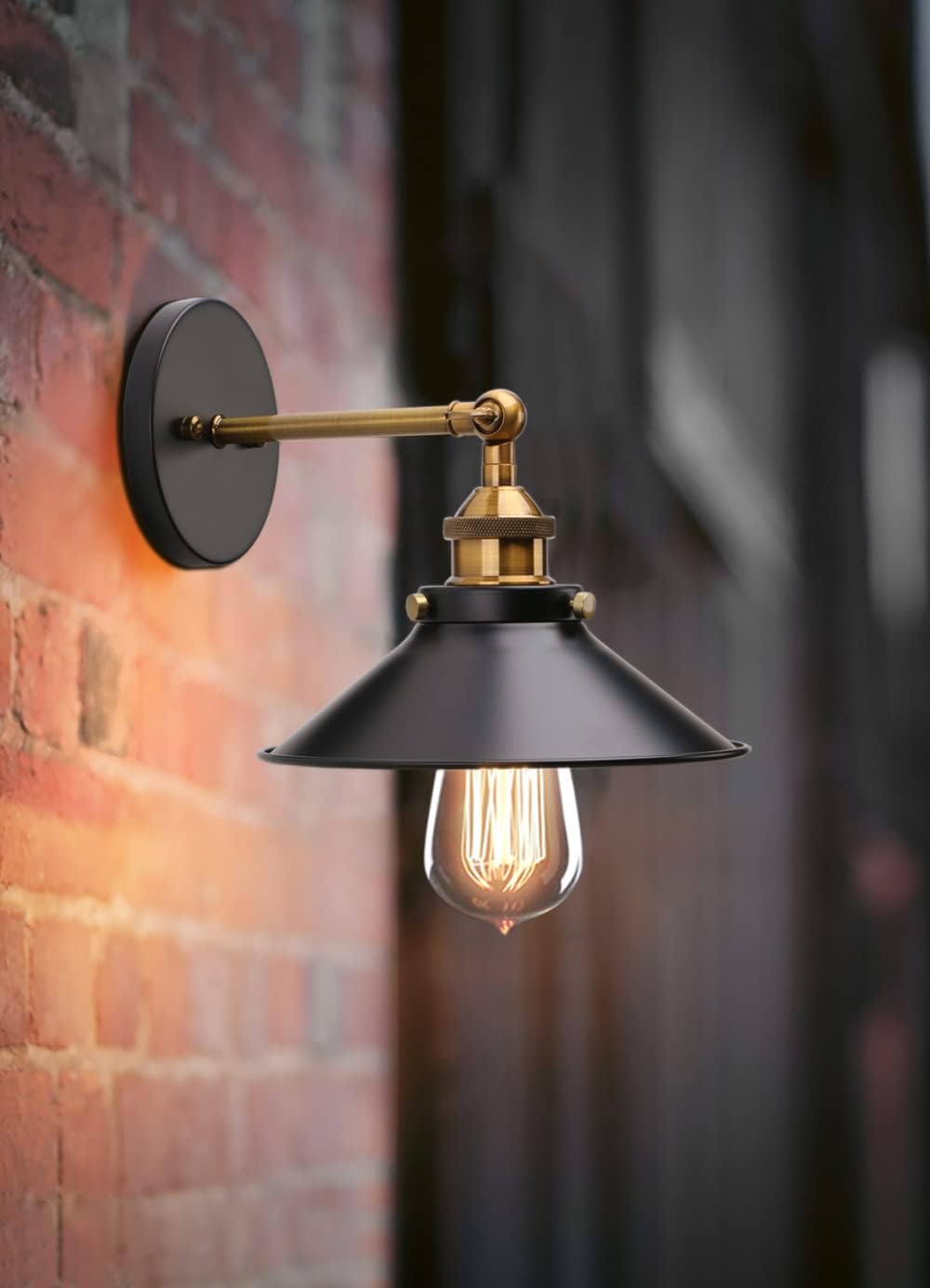 Adjustable Antique Black Wall Sconce