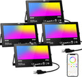 Smart RGB LED Flood Lights 4 Pack
