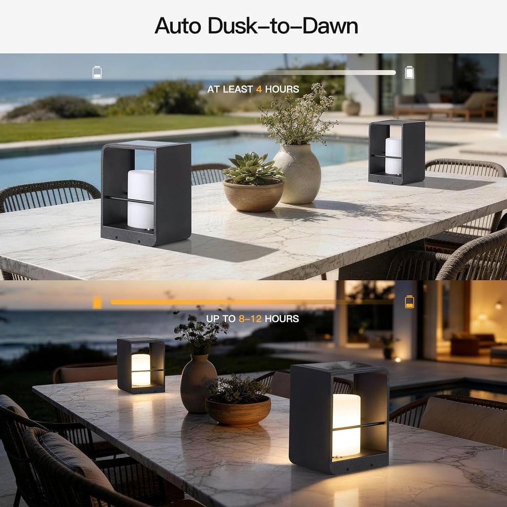 11 Inch Modern Solar Floor Lantern