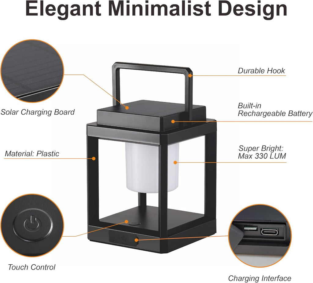 Touch Control Rechargeable Solar Lamp