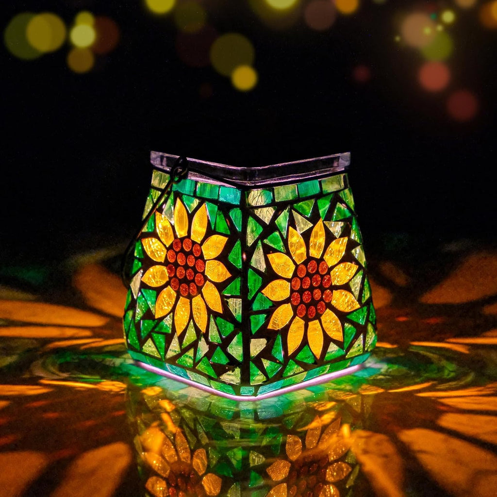 RGB Mosaic Solar Lamp Lantern