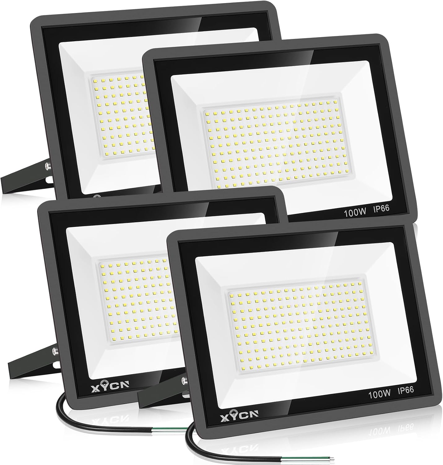 100W LED Outdoor Flood Lights 4 Pack
