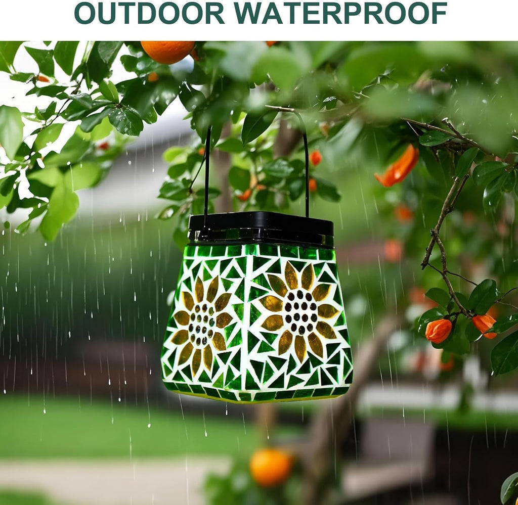 RGB Mosaic Solar Lamp Lantern