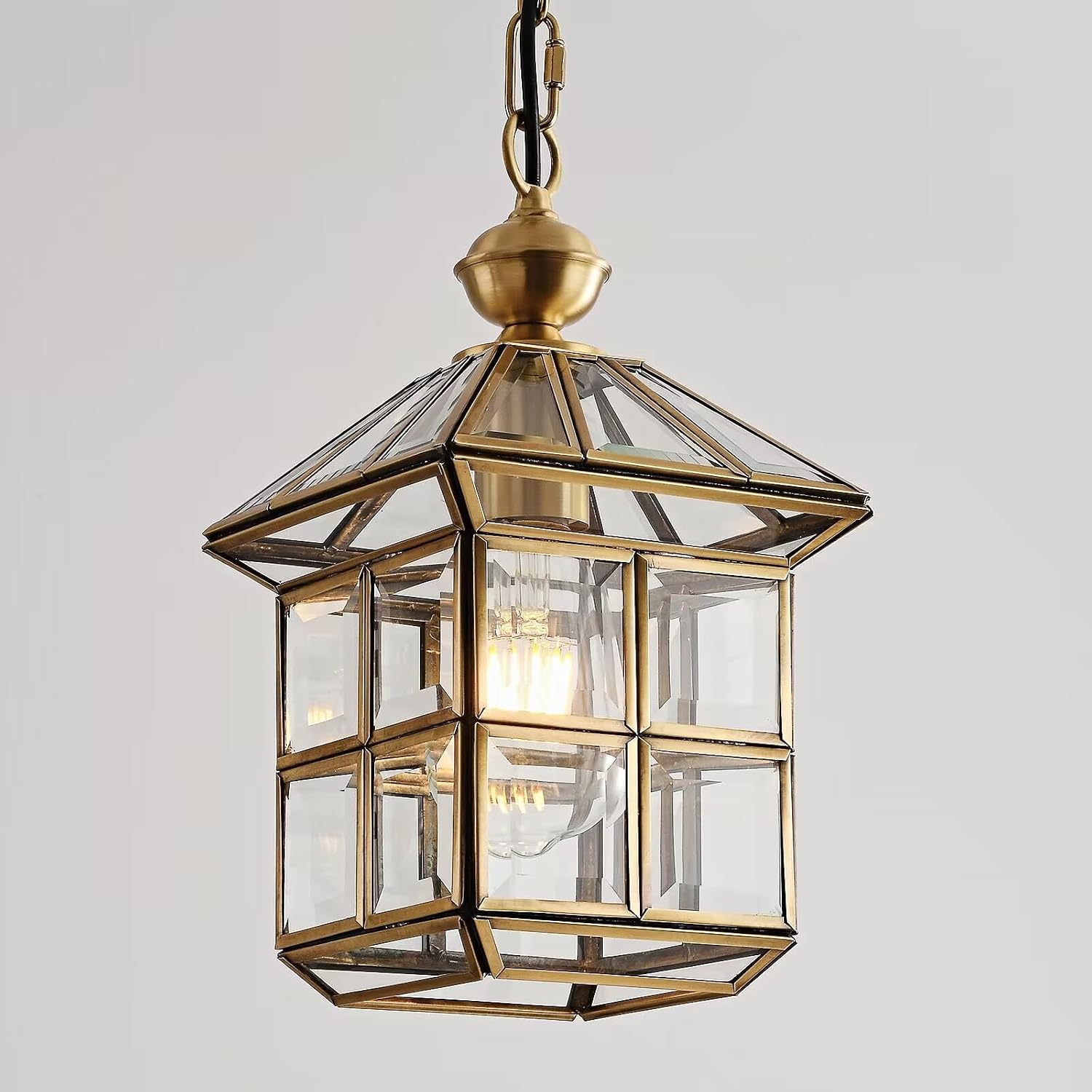 Copper Brass Outdoor Pendant Lantern Light
