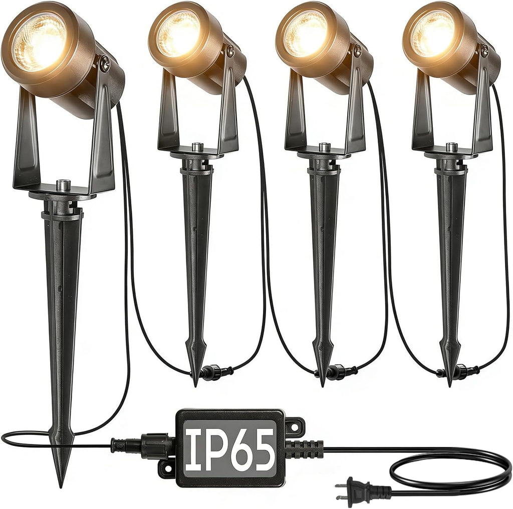 Connectable Low Voltage Landscape Spotlights 4 Pack
