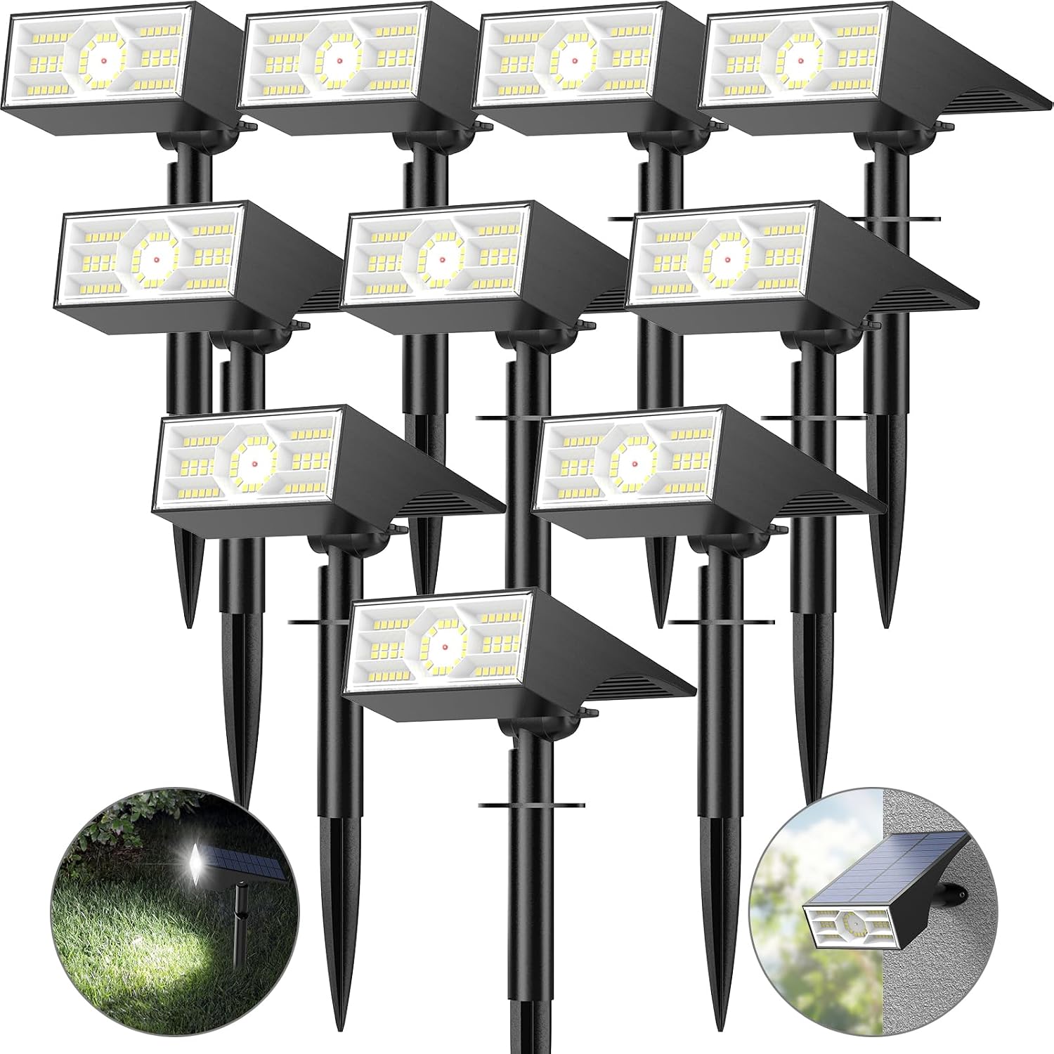 56 LED Solar Spotlights 10 Pack