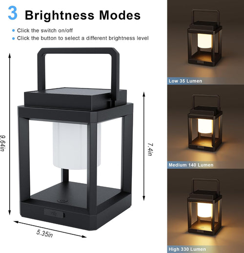 3 Brightness Solar Outdoor Table Lamp