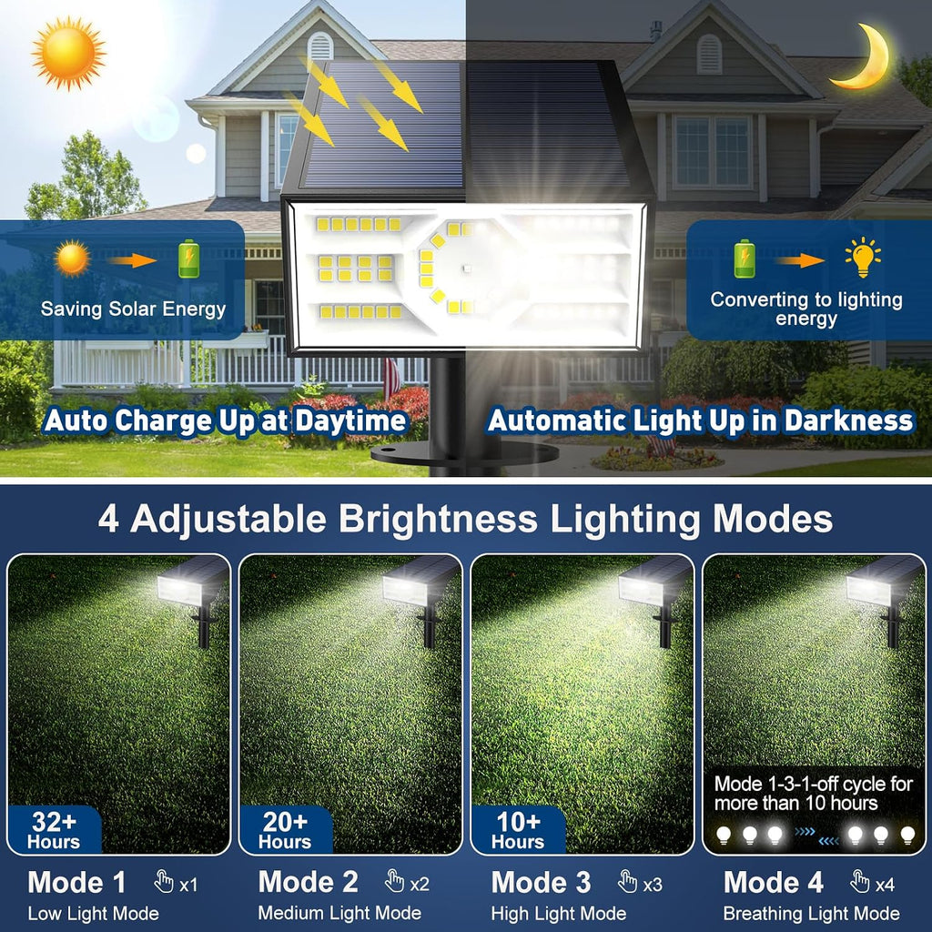 56-LED Solar Spotlights (10-Pack)