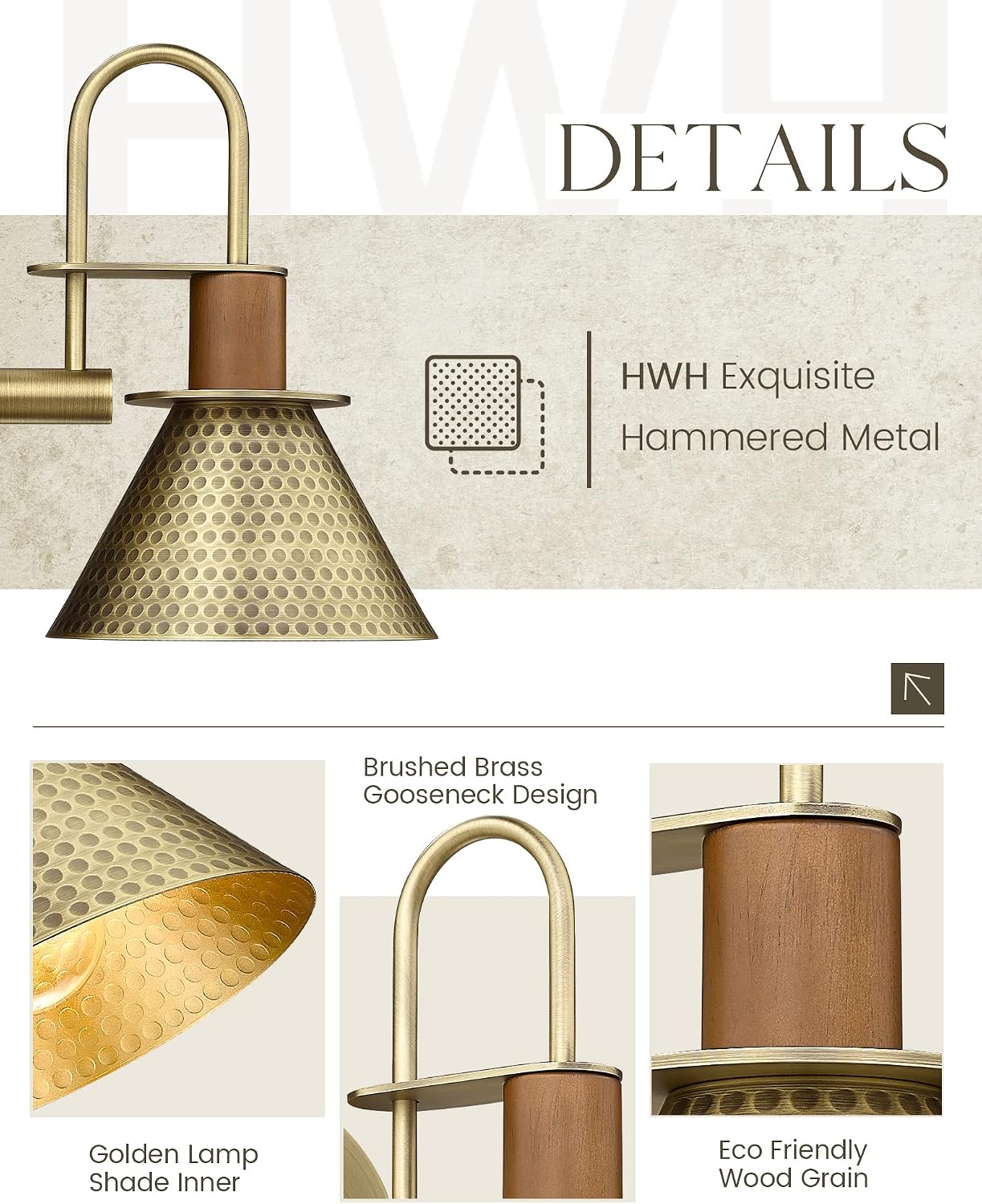 Antique Brass Industrial Wall Sconces 2 Pack