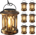 Antique Copper Clip Solar Lanterns 6 Pack