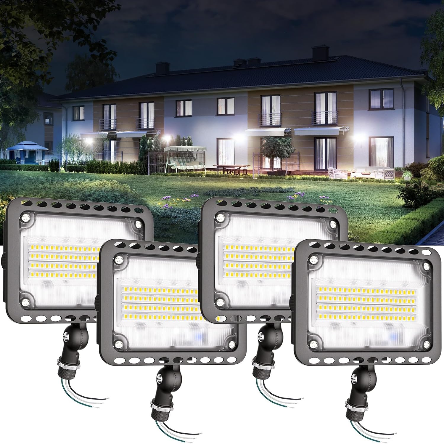 65W IP65 LED Flood Lights 4 Pack