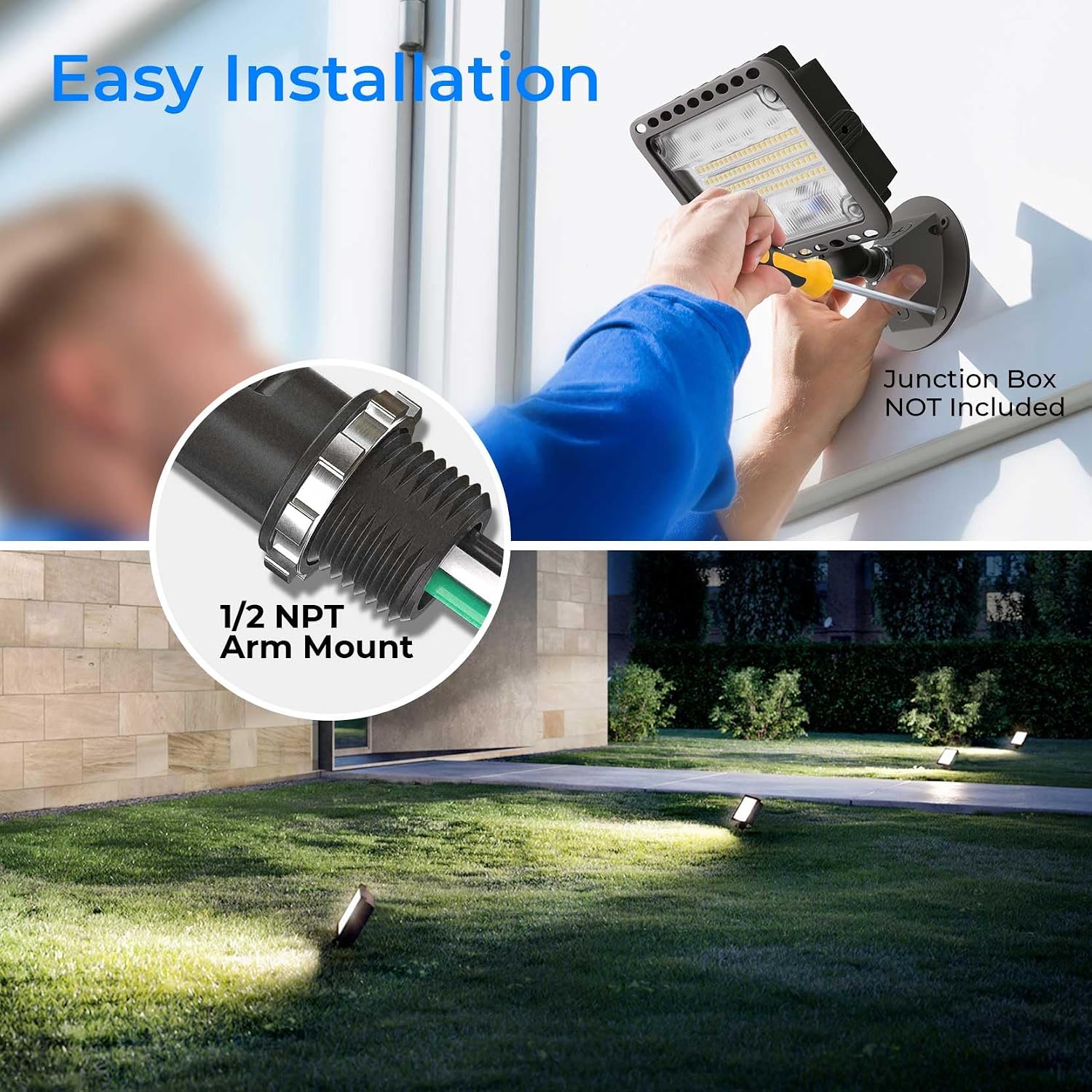 65W IP65 LED Flood Lights 4 Pack