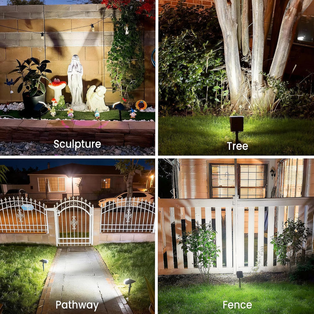 Lens LED Solar Spotlights 6 Pack