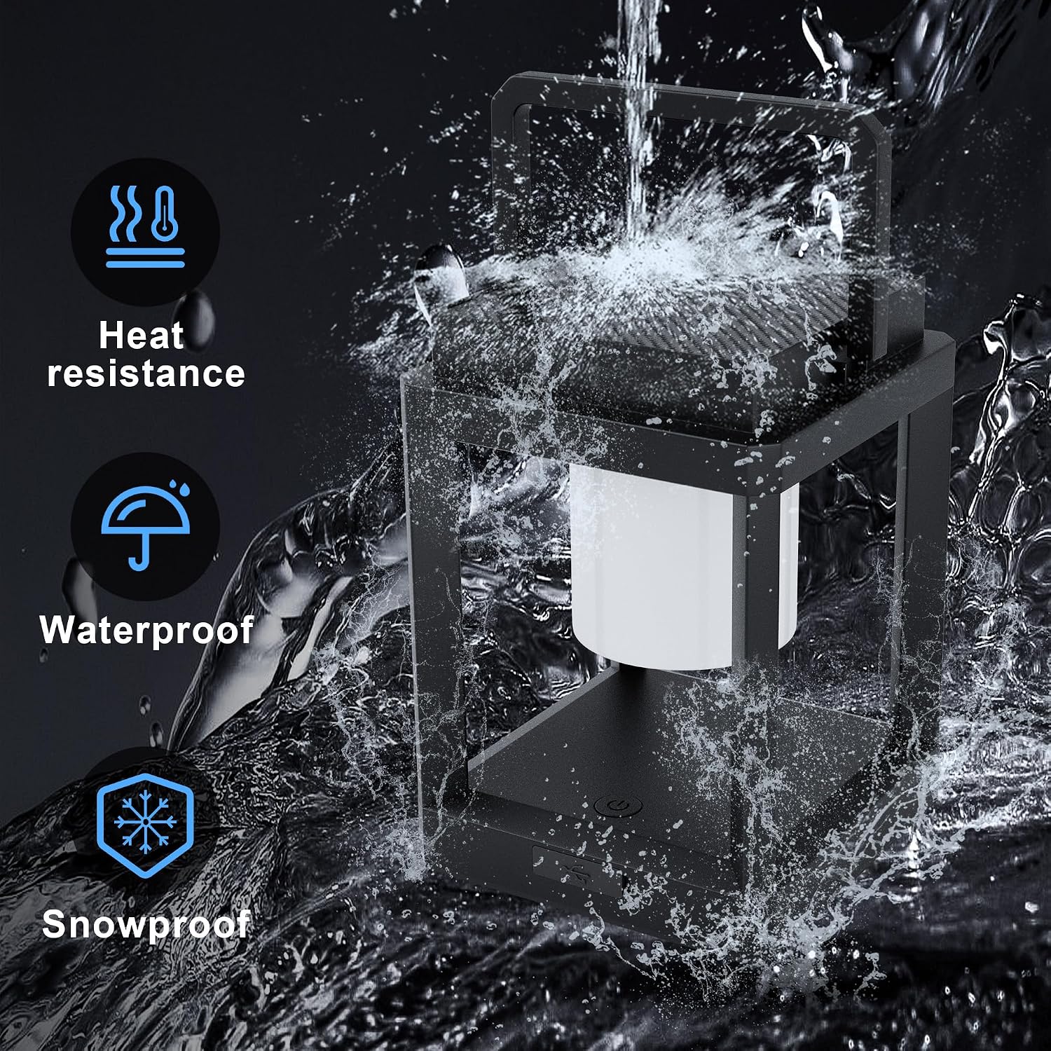3 Brightness Solar Outdoor Table Lamp